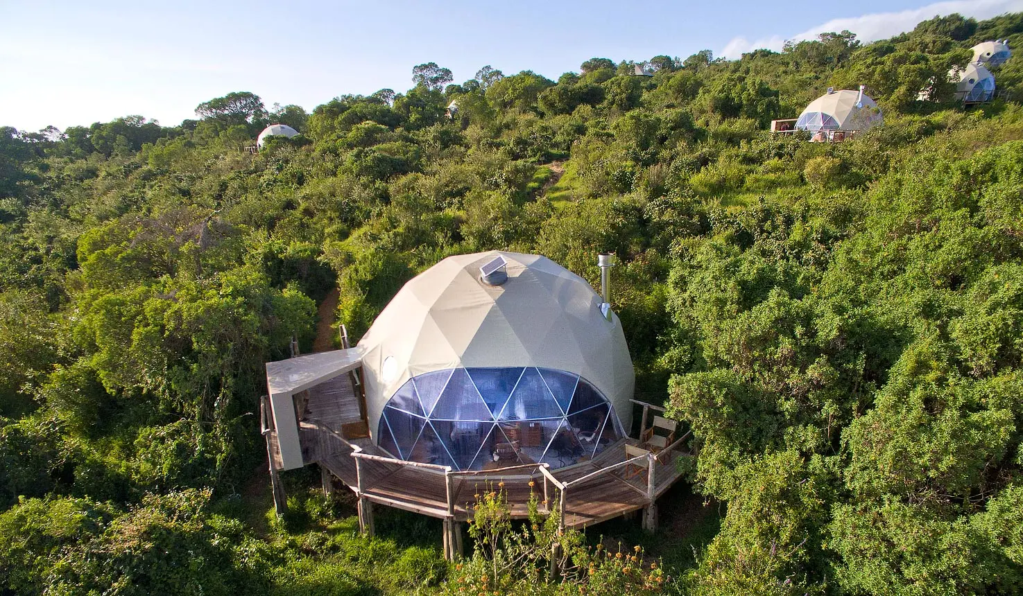 12m 15m豪华旅游测地线pvc圆顶豪华野营帐篷