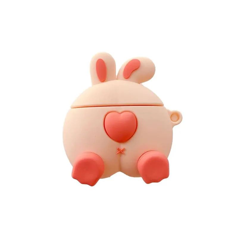 

Cute Rabbit Butt For Airpod Cases 2021 3D Case For Airpods For Airpods Case