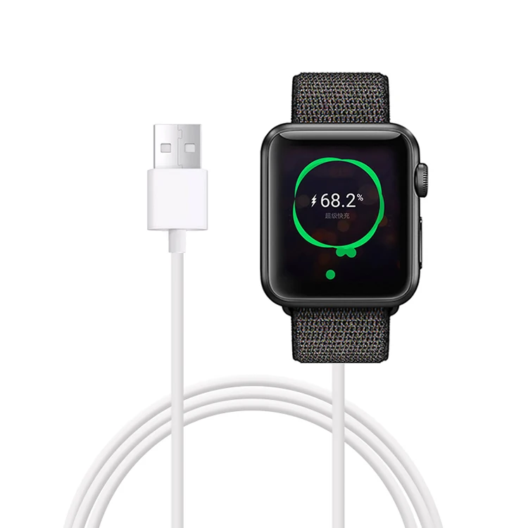 

2 In1 Wireless Charger Cable For Apple Watch Iwatch And Wireless Charging Cable For Iphone 3 In1, White