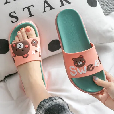 

wholesale cute thick soles slippers home cartoon cool sandals for girls, As the picture