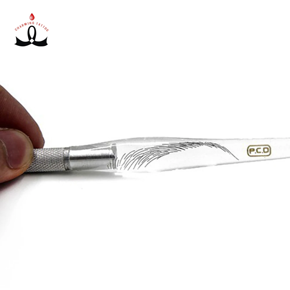 

Transparent Manual Micro Leaf Pen Micro Blade Permanent Makeup Tattoo Pen