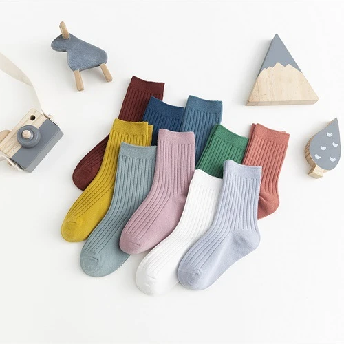 

Solid Colors Baby Socks Soft Cotton Kids Girls Slouch Socks 2021 High Quality Plain Solid Color Best Soft Kids Socks, Candy colors
