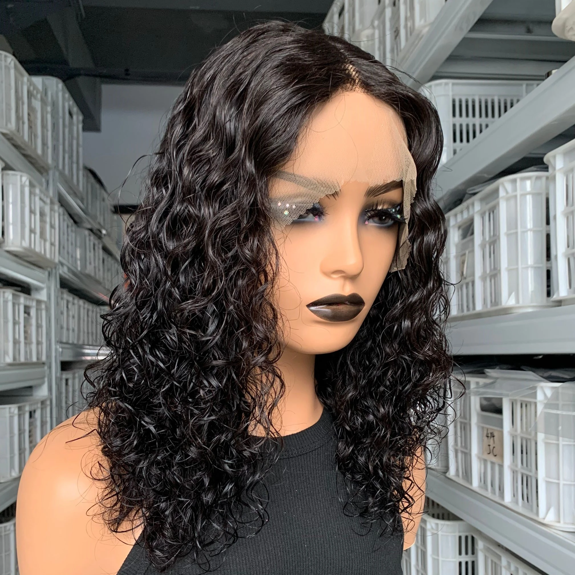 

Mayqueen 100% Virgin Human Hair Unprocessed Cuticle Aligned Hand Tied Knots Lace Wigs Transparent Lace Front Human Hair Wigs