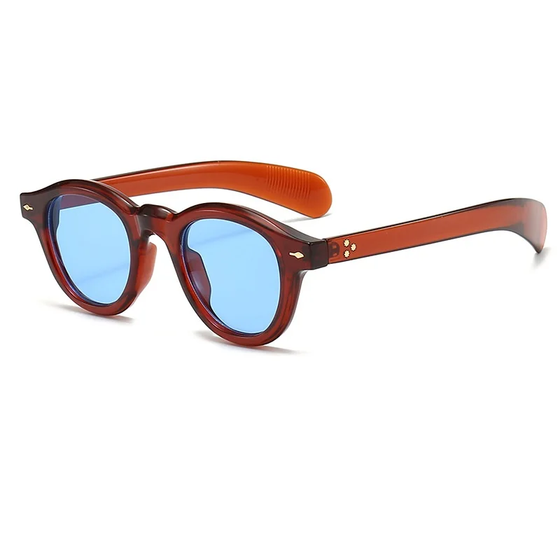 

9008 custom Oval Trendy Retro Sunglasses For Women Men Fashion Sun Glasses