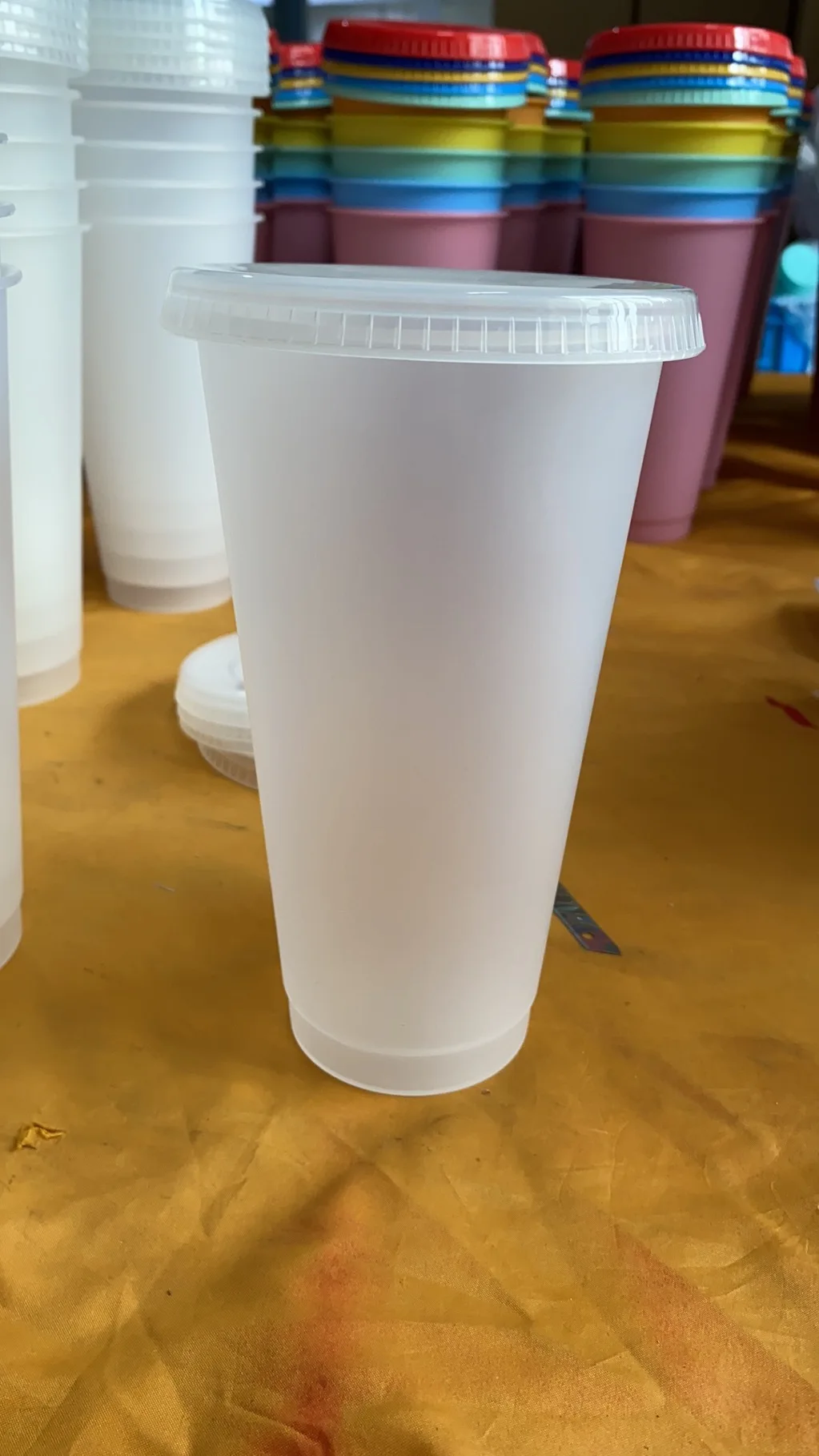 5 Pcs Reusable Color Changing Cold Cups Summer Magic Plastic Coffee