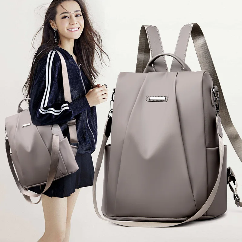 

2021 New Arrival High Quality Female Travel Backpack Korean Casual Fashion Girls Schoolbag Oxford Cloth Women Travel Bag Luxury, Available in 2 colors with color card