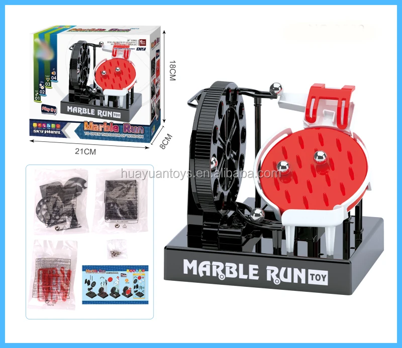 Educational Toy Diy 3d Track Ball Game Assembly Electric Track Ball