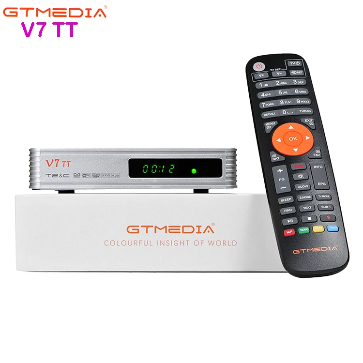 

GTmedia V7 TT H.265 HEVC 1080P Full HD DVB-T/T2/DVB-C/J.83B Support YouTube Youporn Cccam Newcam USB wifi USB 3/4G dongle