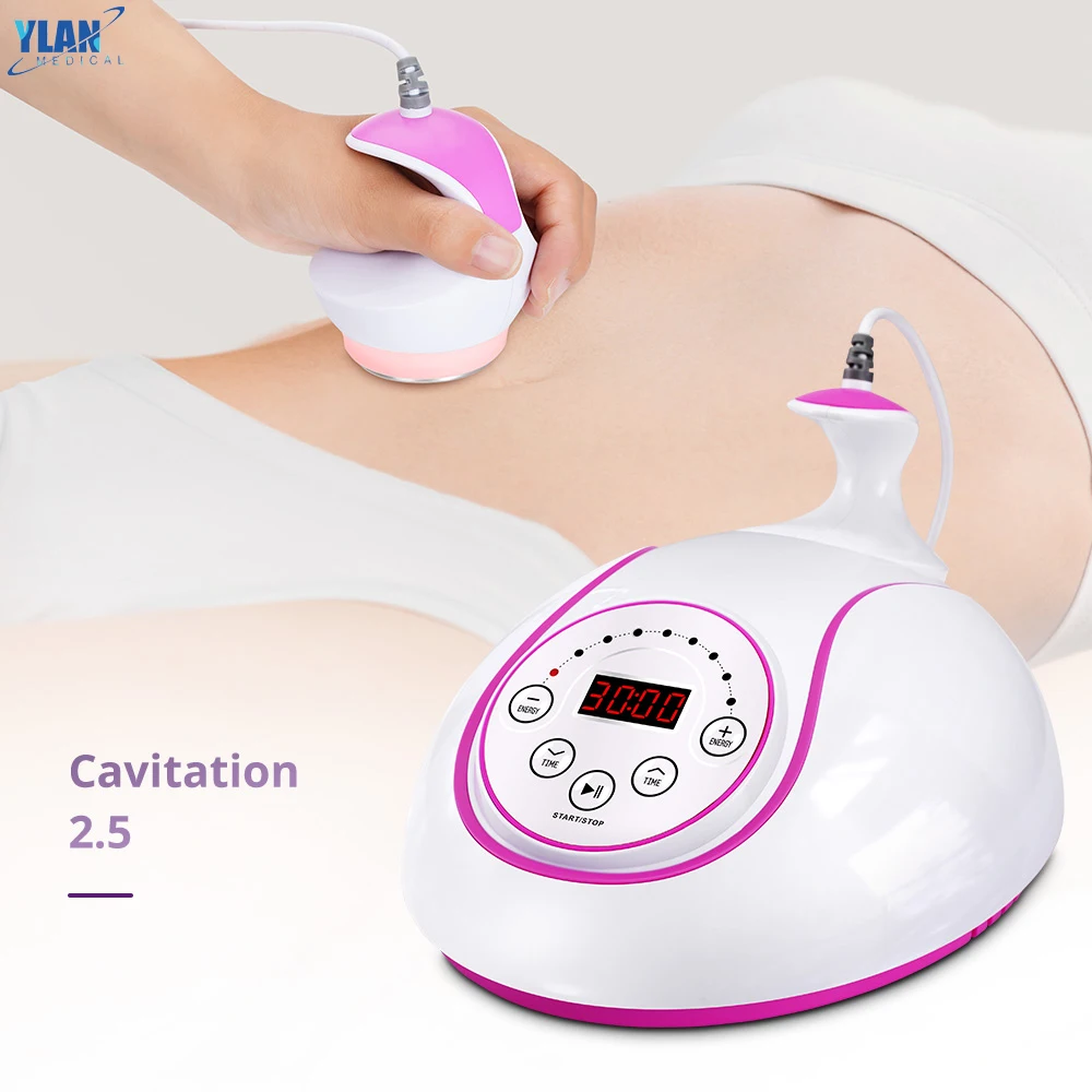 

2021 Home High Frequency Slimming 2.5 Cavitation 60K Machine for Body Sculpting Cellulite Loss, White