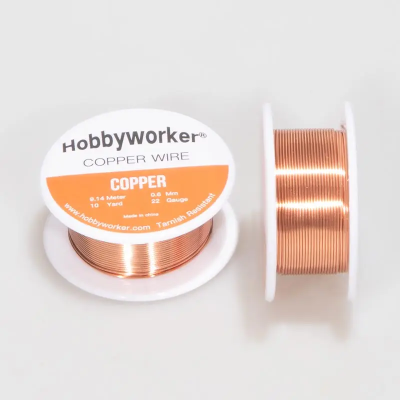 

Hobbyworeker Hot Sale 24 Colorful 22 Gauge 0.6mm Non-fading Flexible Copper Wire for DIY Jewelry Making for Women and Girl