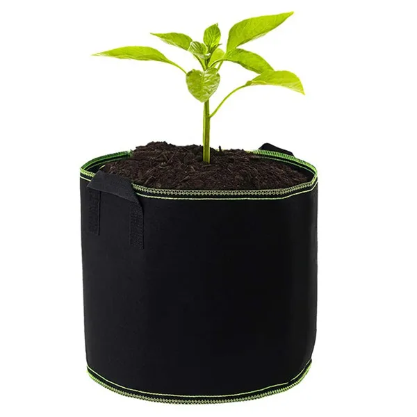 

3 Gallon 5 Gallon 7 Gallon 10 gallon 100 gallon 200 gallon Plant Grow Garden Potato felt planter grow bags, Black