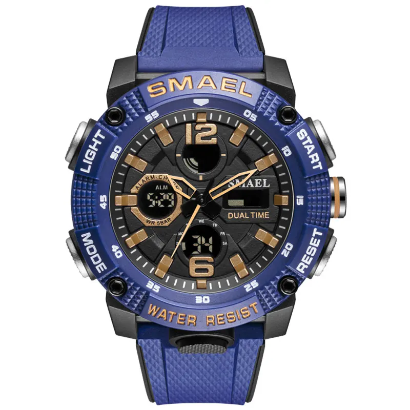 

SMAEL 8039 cool men watch plastic cheap analog digital Reloj, 5 colors