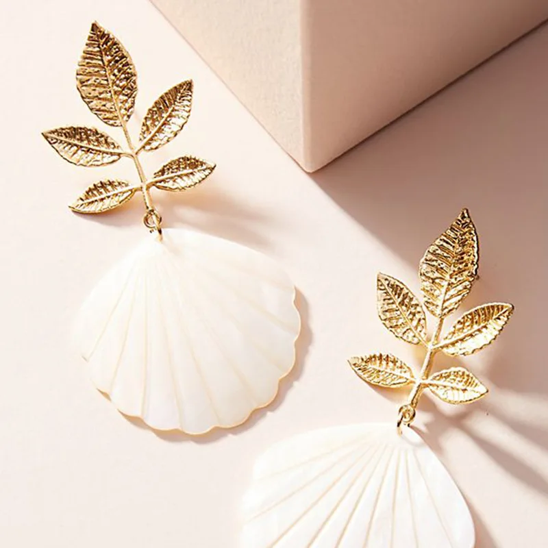 

fashion jewelry 2020 bohemian shell earring popular sweet earring unique design accessories factory Outlet
