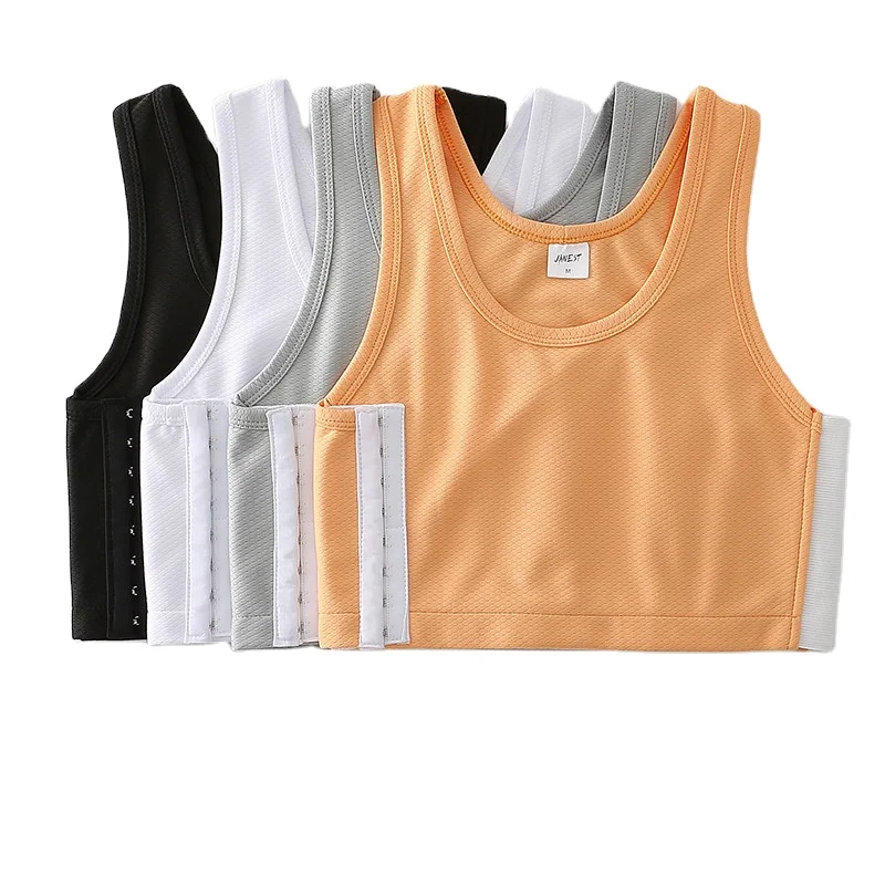 

High Level White Vest Top Shapewear Underwear Breast Chest Binder For Women, Option