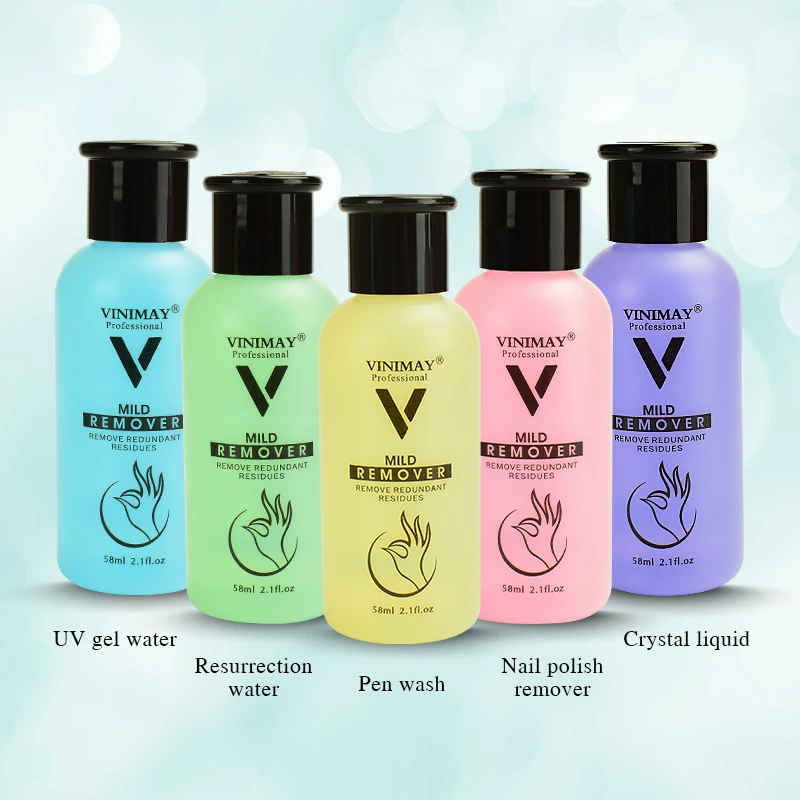 

VINIMAY Hot Selling Pushing Design Non Acetone Ultra-Powerful Nail Removal Enamel Nail Polish Remover