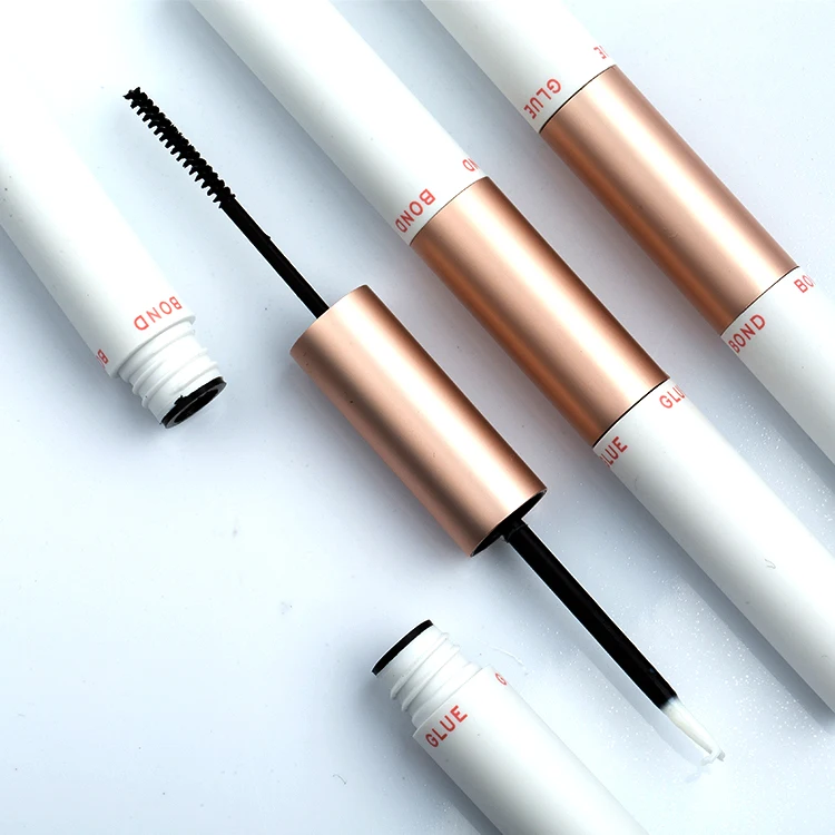 

false eyelash Korea strip eyelash glue label wholesale custom strong waterproof latex free packaging vegan vendor mini black, White/black