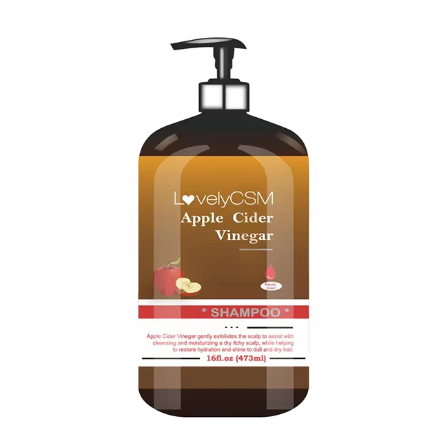

Apple Cider Vinegar Shampoo para el cabello thickening clarifying cleaning oily hair volumizing cool shampoo conditioner set