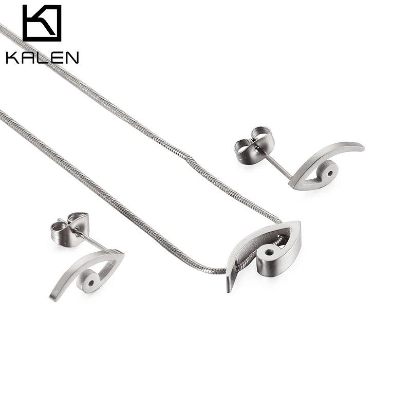

New Design Stainless Steel Earrings Necklace Drop Earrings Women Jewellery For Gift