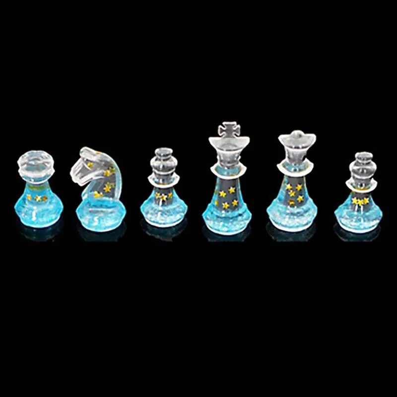 

International Chess Silicone Mold Epoxy Resin Casting Chocolate Candy Fondant Sugar Craft Clay mould, Customized color