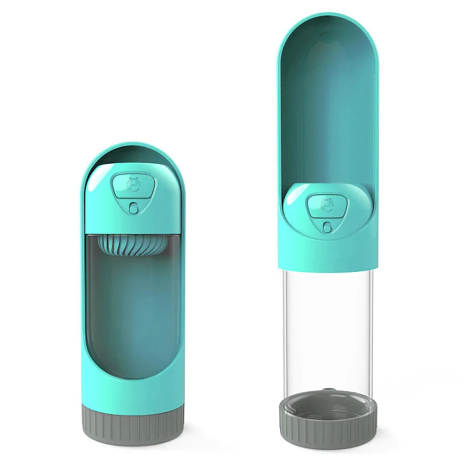 

Portable Pet Drinking Bowls Dog Water Bottle For Small Large Dogs Feeding Water Dispenser Cat Activated Carbon Filter Bowl, As photo