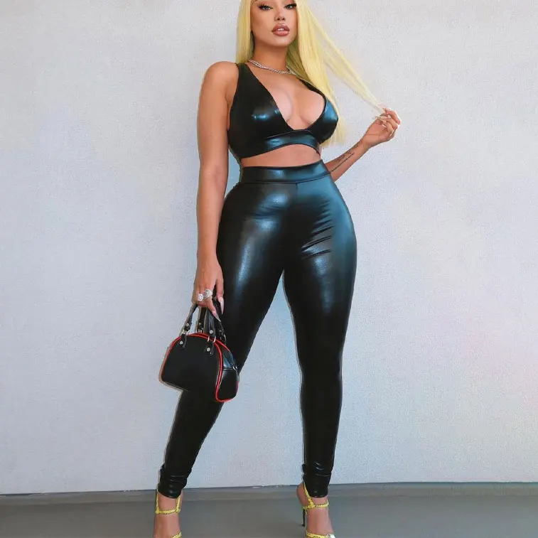 

FS3354A 2021 sexy club wear two piece set women clothing