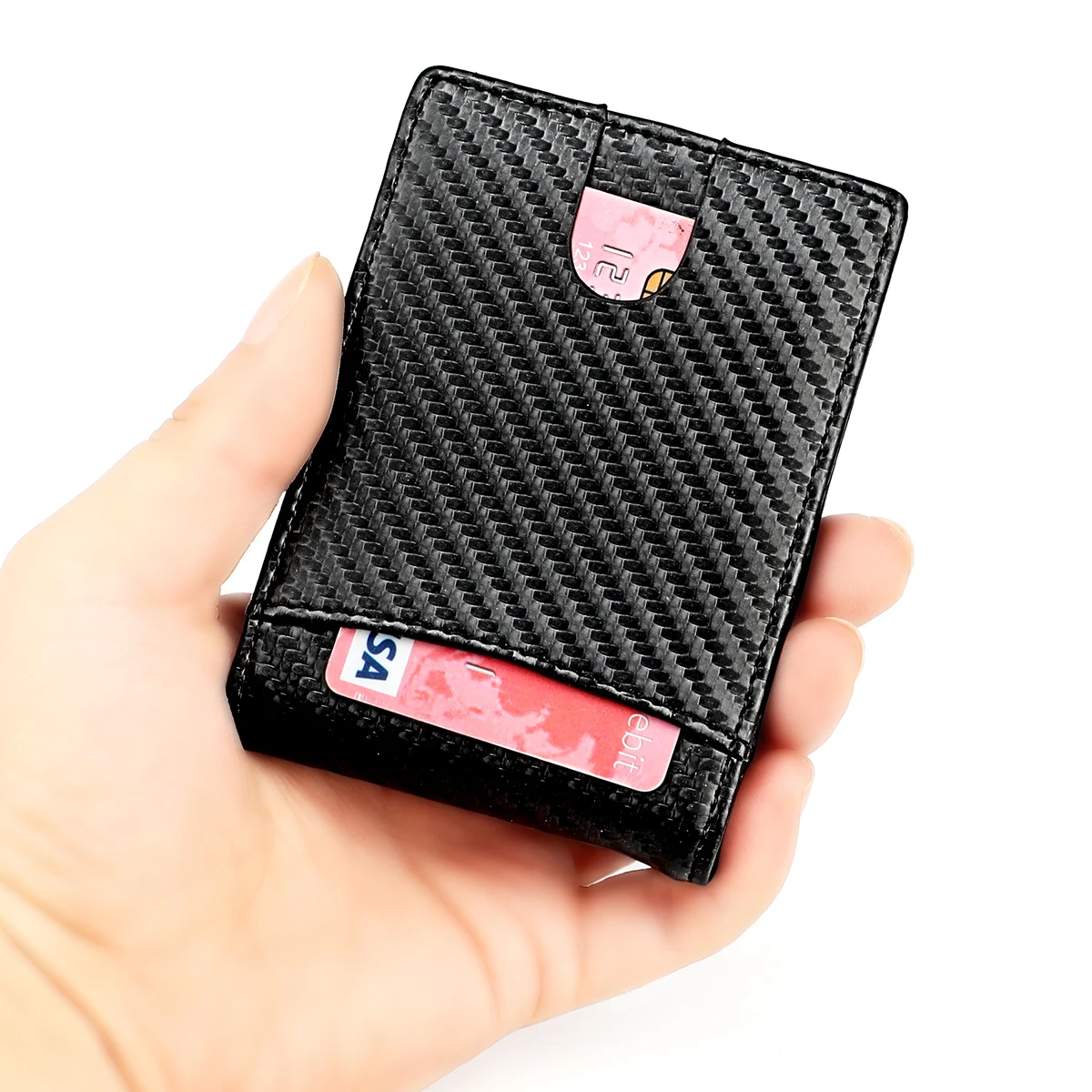 

Cowhide Credit Card Holder Purse Male Anti-theft Brush purse Men Short RFID Wallets Genuine Leather Business Wallet for Men, Red,black, coffee etc.accept customized models