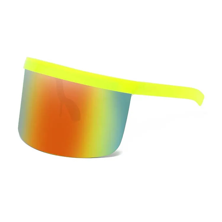 

Large multi-color frame outdoor sunglasses for boys and girls kids sport one piece shades sunglasses, As the picture shows