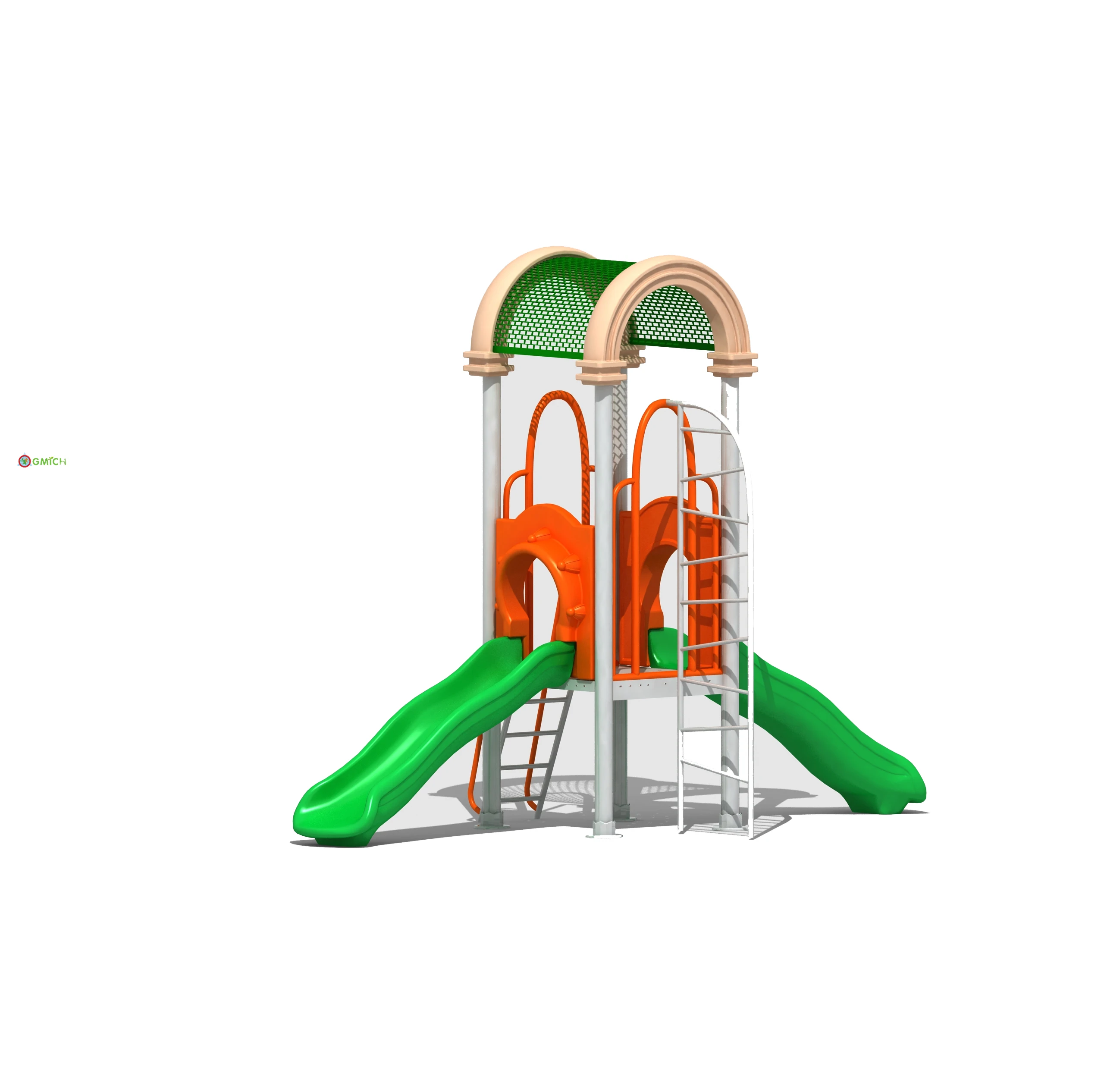 

Playground roof Outdoor playset China play equipment Plastic Exercise Playground Equipment For Sale JMQ-XP140, Customized color option