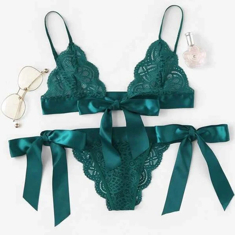 

2021 women's three-point hollow out bandage lingerie-sexy hot transparent, Accept customized