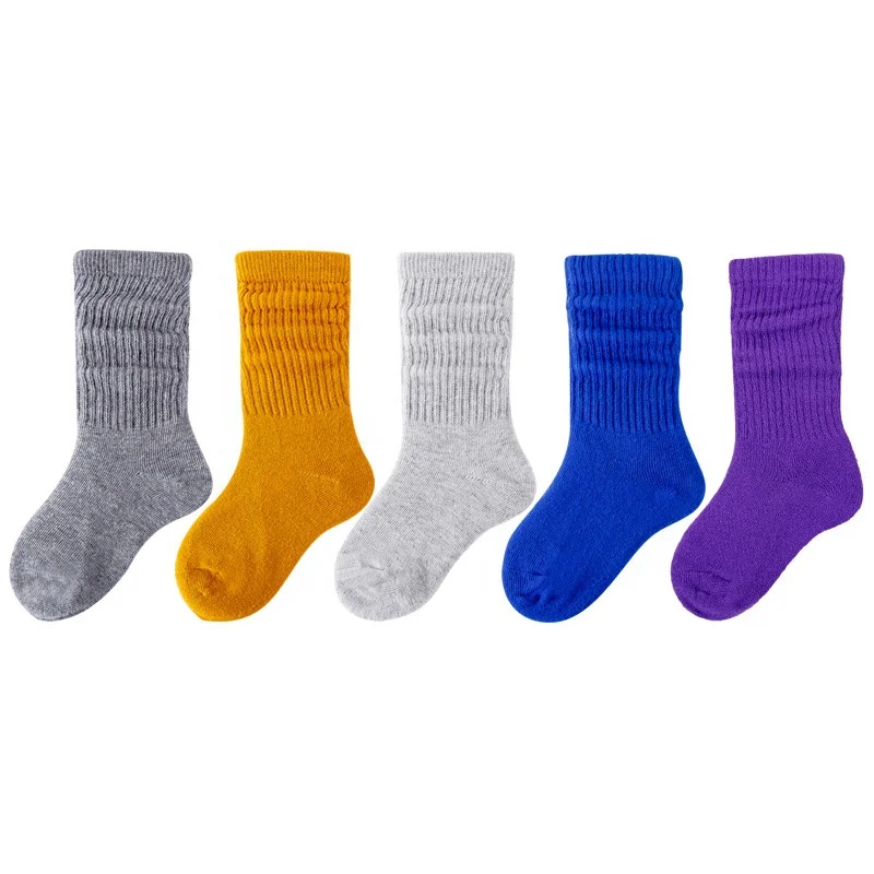 

Hot pink slouch socks customized logo slouch socks for women