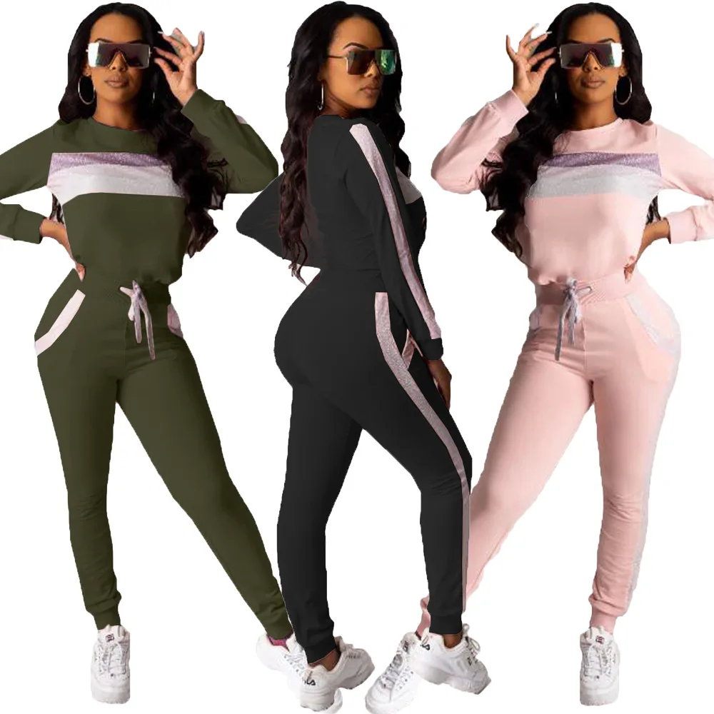 

Women Joggers Suits Set Sexy 2020 Sport Sets Womens Clothing Two Pieces Women Joggers Suits Set
