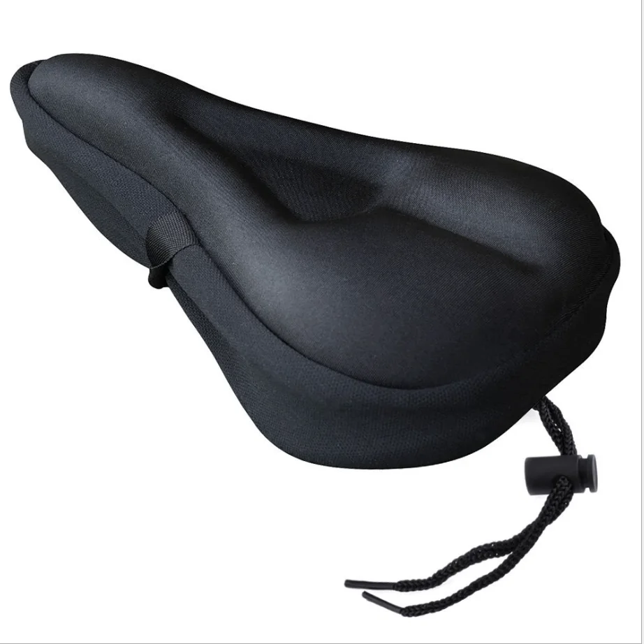 

Gel Bike Seat Cover - Gel Bike Saddle Cushion With Water&Dust Resistant Cover, Black