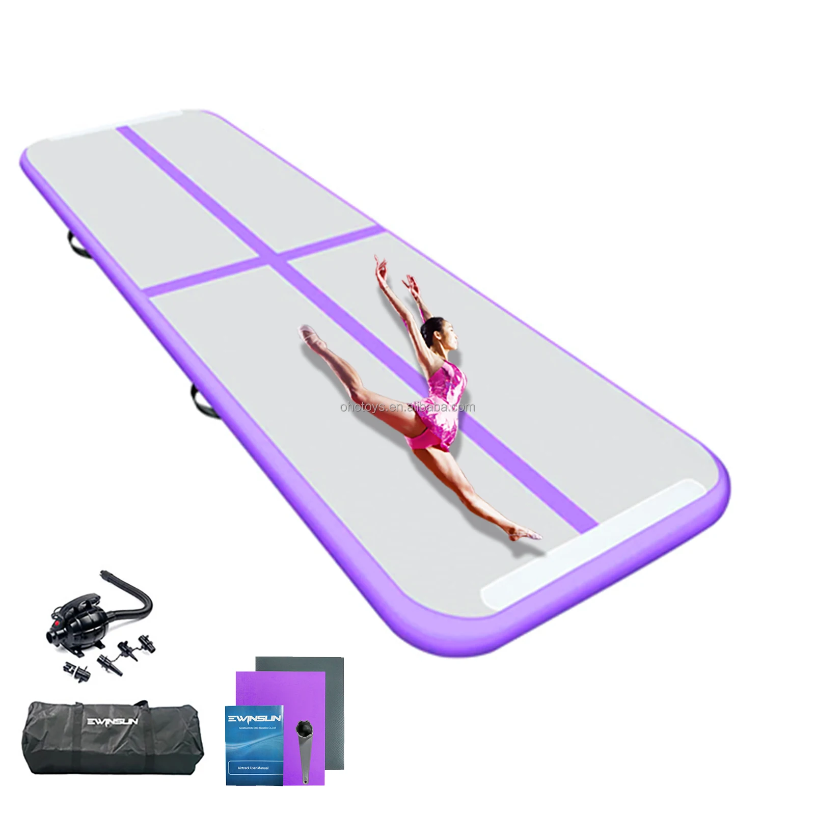 

Free Shipping 5M Air Track Trampoline Gymnastics Blue Pink Inflatable Airtrack Gymnastic Tumbling Matt for Taekwondo Yoga, Blue, pink, orange, purple, mint green