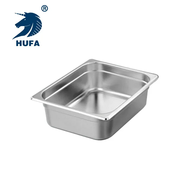 2/3 10cm Depth European Style Safe and Reliable Ice Cream Pan Stainless Steel Gastronorm Pan