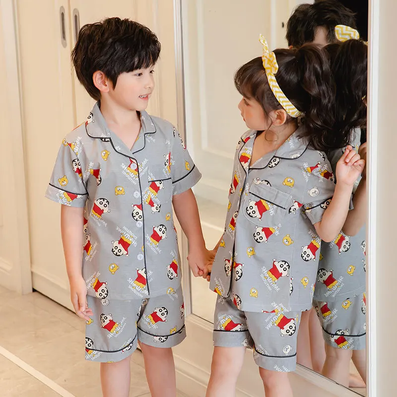 

Wholesale Pillama Cotton Nightwear Pjs Pijama-Infantil Girl Two Peice Set Child Pyjama Soft Loungewear Pajama Kid Boy Sleepwear