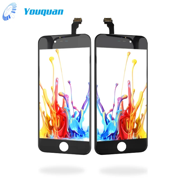 

Wholesale high quality cell phone lcd touch screen for iphone 6, black white lcds display replacements for apple 6