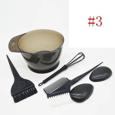 

N553 Professional Hair Salon Five Pieces Set Hair Dye Bowl Comb Ear Cover Oil Treatment Brush Hair Dyeing Tools