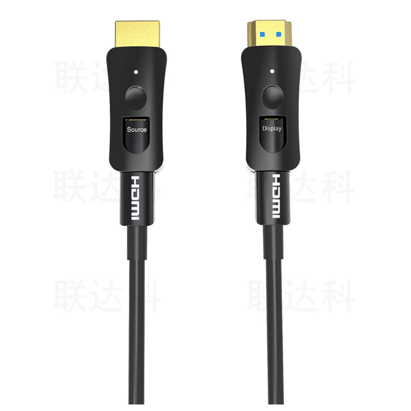 

4K Fiber HD-MI Cable removable Micro Male D to D cable HDTV connector 5M