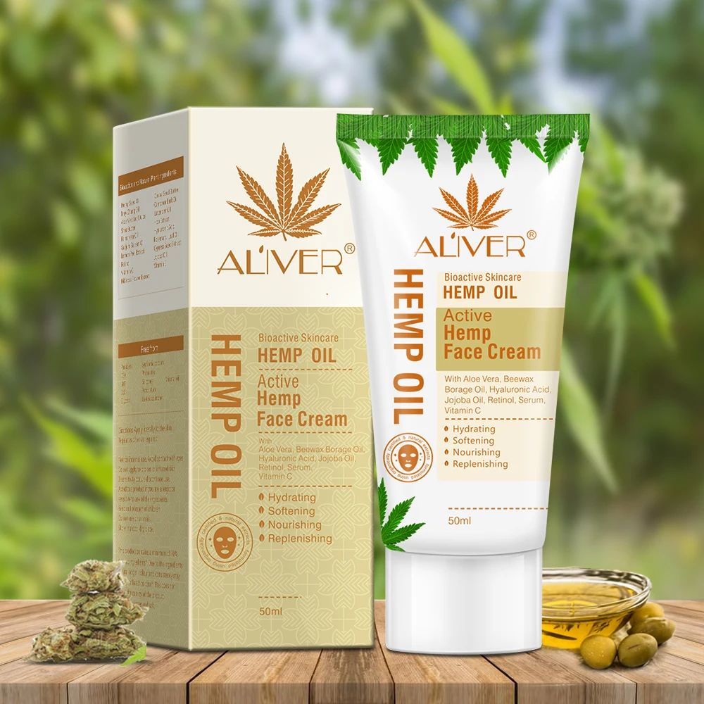 

Hemp Oil Face Cream with Hemp Seed Oil for Dry Skin Hydrating Softening Nourishing Replenishing