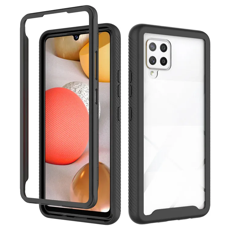 

360 Full Body Protection Phone case Transparent Clear Shockproof Case for Samsung Galaxy A42 5G