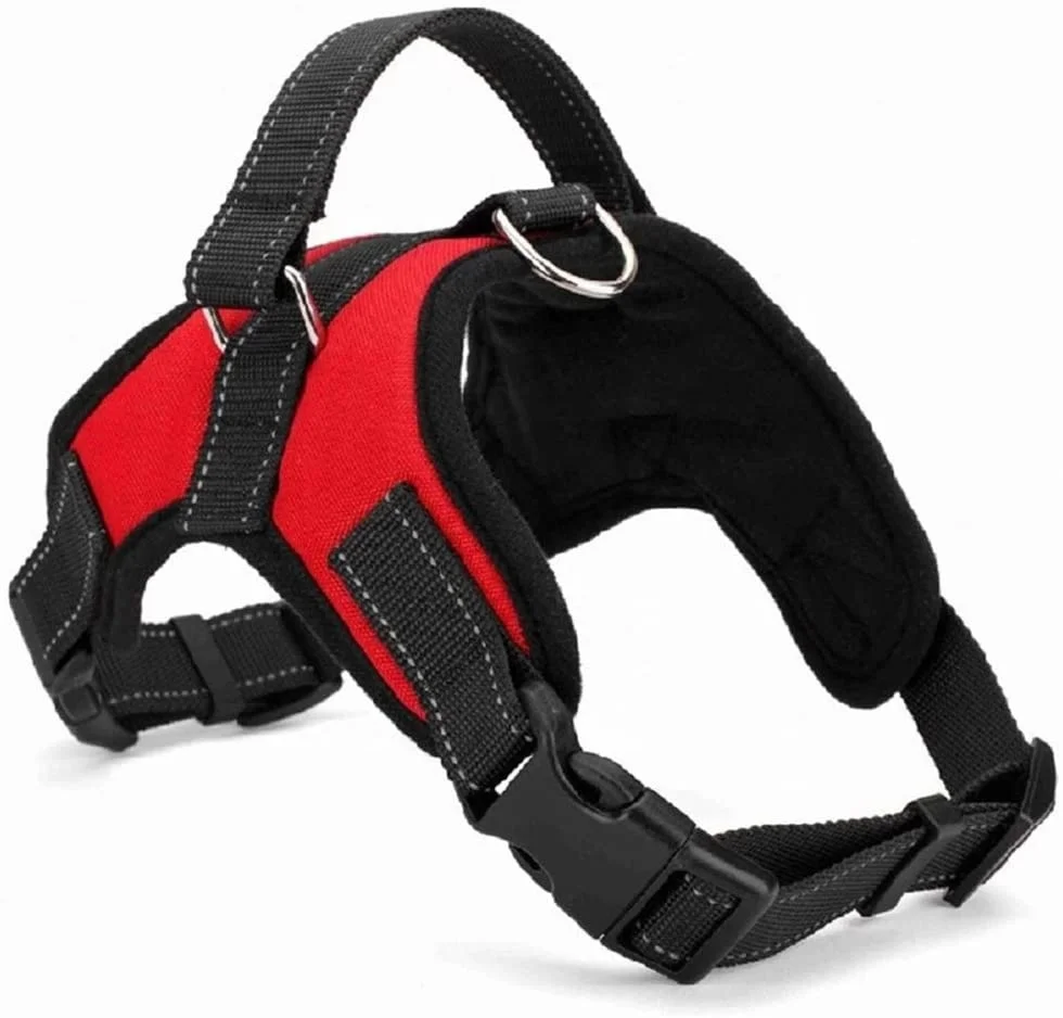 

Sohpety Amazon Pet Soft Polyester Military Tactical Chest Back Harness Vest Dog Collar Adjustable, 7 colors