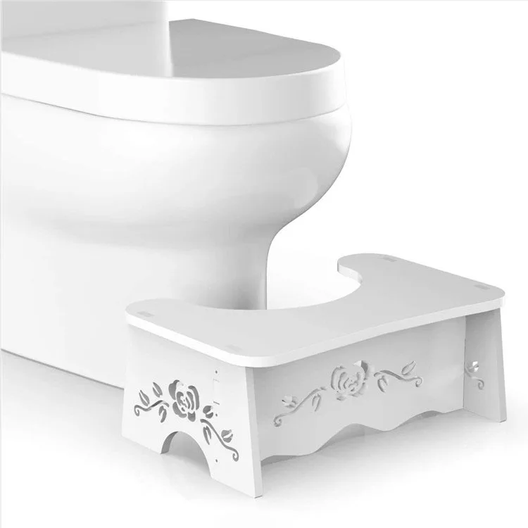 
Bamboo Squatting Toilet Stool Adjustable  (1600088386484)
