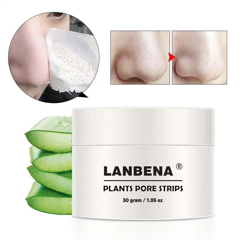 

Lanbena Plants Pore Strips Acne Treatment Efficient Pore Blackhead Remove Mask Plants Nose Pore Strips