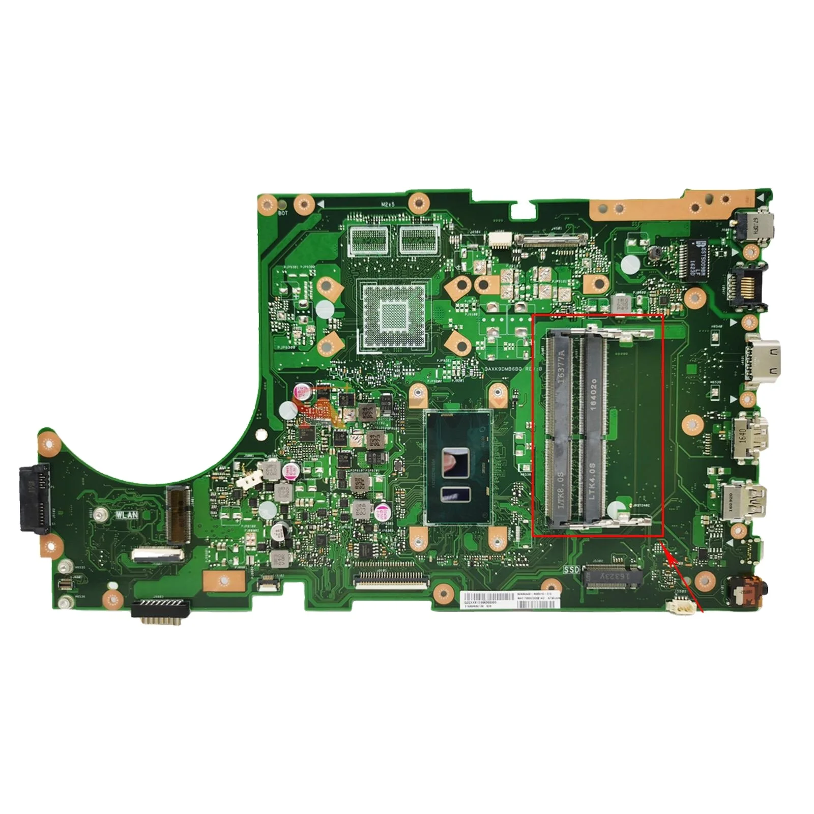 

K756UV Motherboard For Asus X756UV X756UAK X756UA X756UJ X756UXM X756UQK X756UW W/I3- I5-I7-6th CPU DDR4/DDR3 100% Test OK