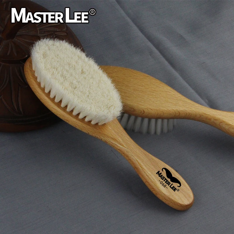 

Masterlee custom logo wood beard comb baby shower cleaning brush