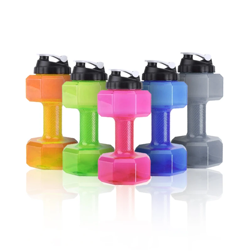

Hot Sale Fitness Running Gym Sport Dumble Water Bottles, Pink, purple, grey, blue