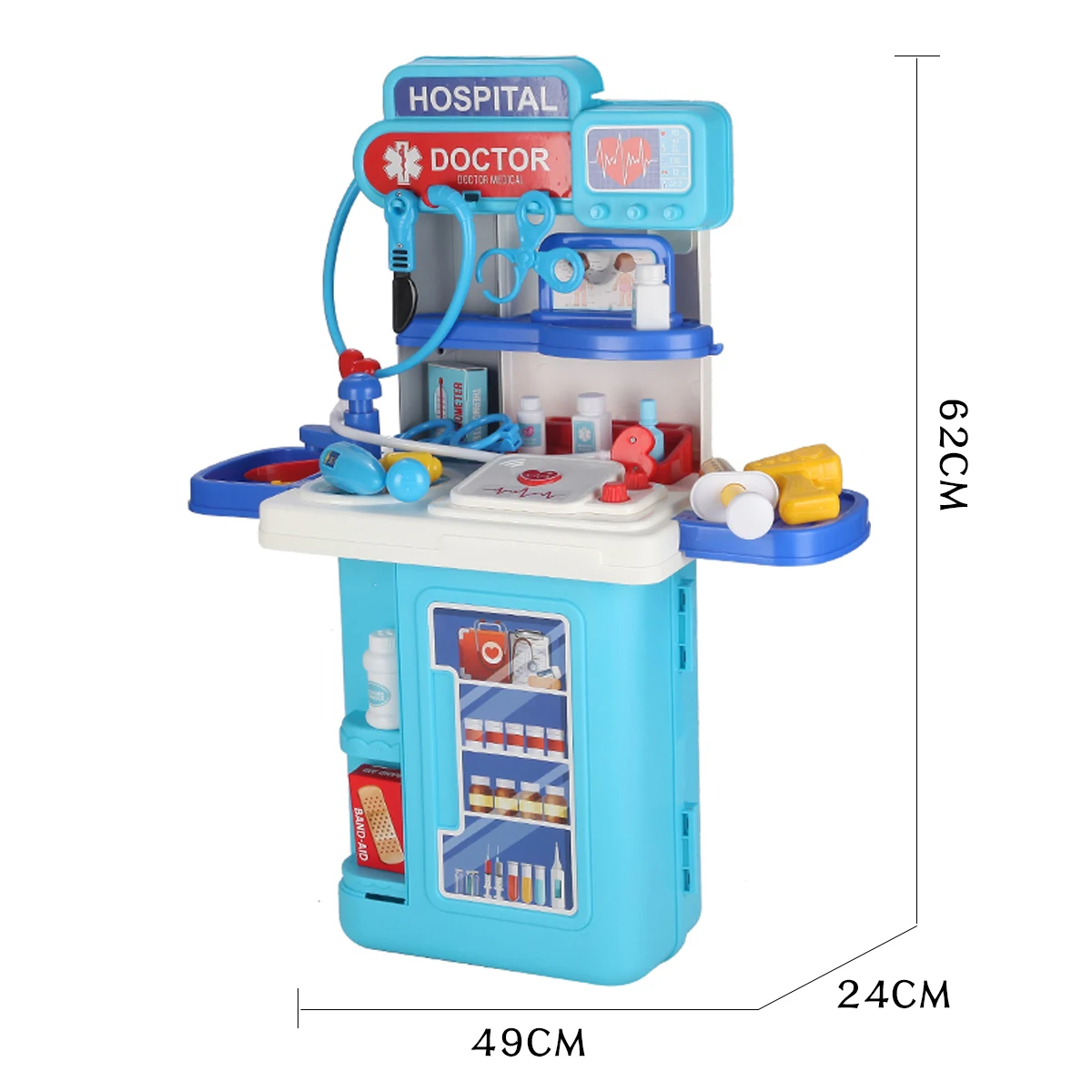 
Pretend Play Learning Toy doctor set toy educational 4 in 1 Doctor Toys Kit with light and sound for kids 