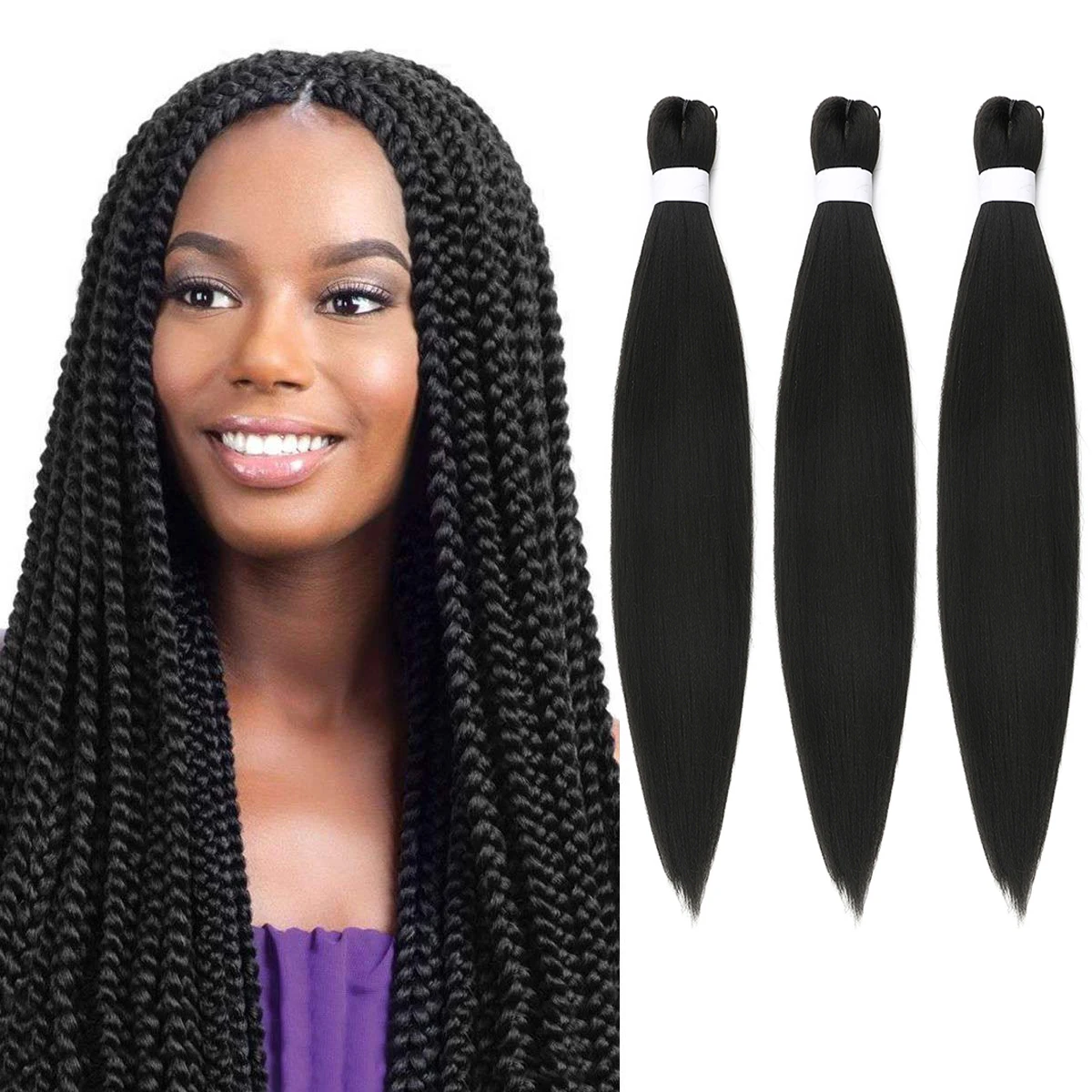 

Free Sample Extensions Crochet For African Expression Ombre Braids Easy Braid Pre Stretched Synthetic Braiding Hair