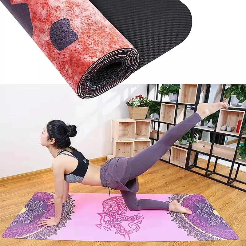 

New arrival yoga mat towel non slip TPE Suede towel for yoga mat towel, Customized color