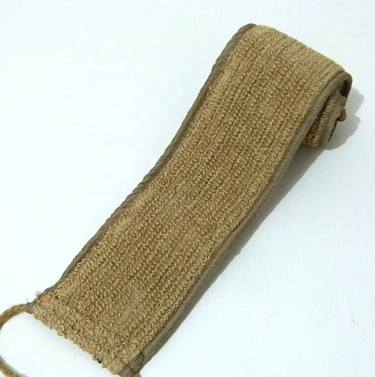 

Wholesale Natural Hemp Shower Band Bath Back Scrubber Sponges Bath Belt, Four colors